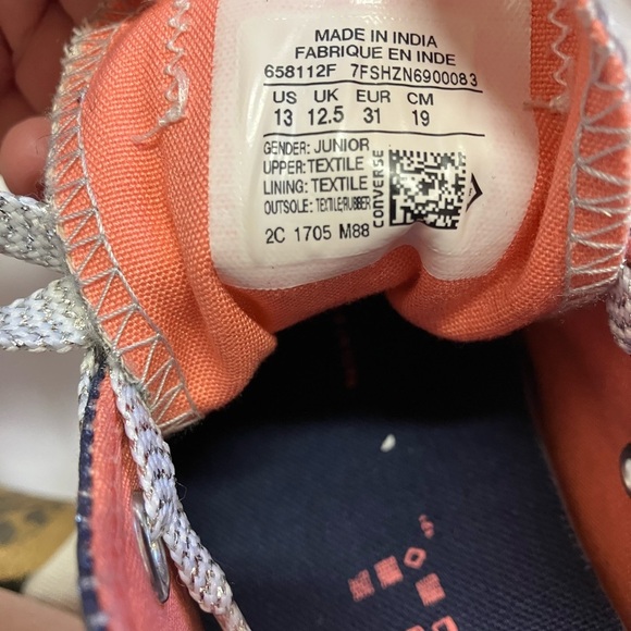 Converse Blue and White Chuck Taylor Sneakers - Picture 12 of 12